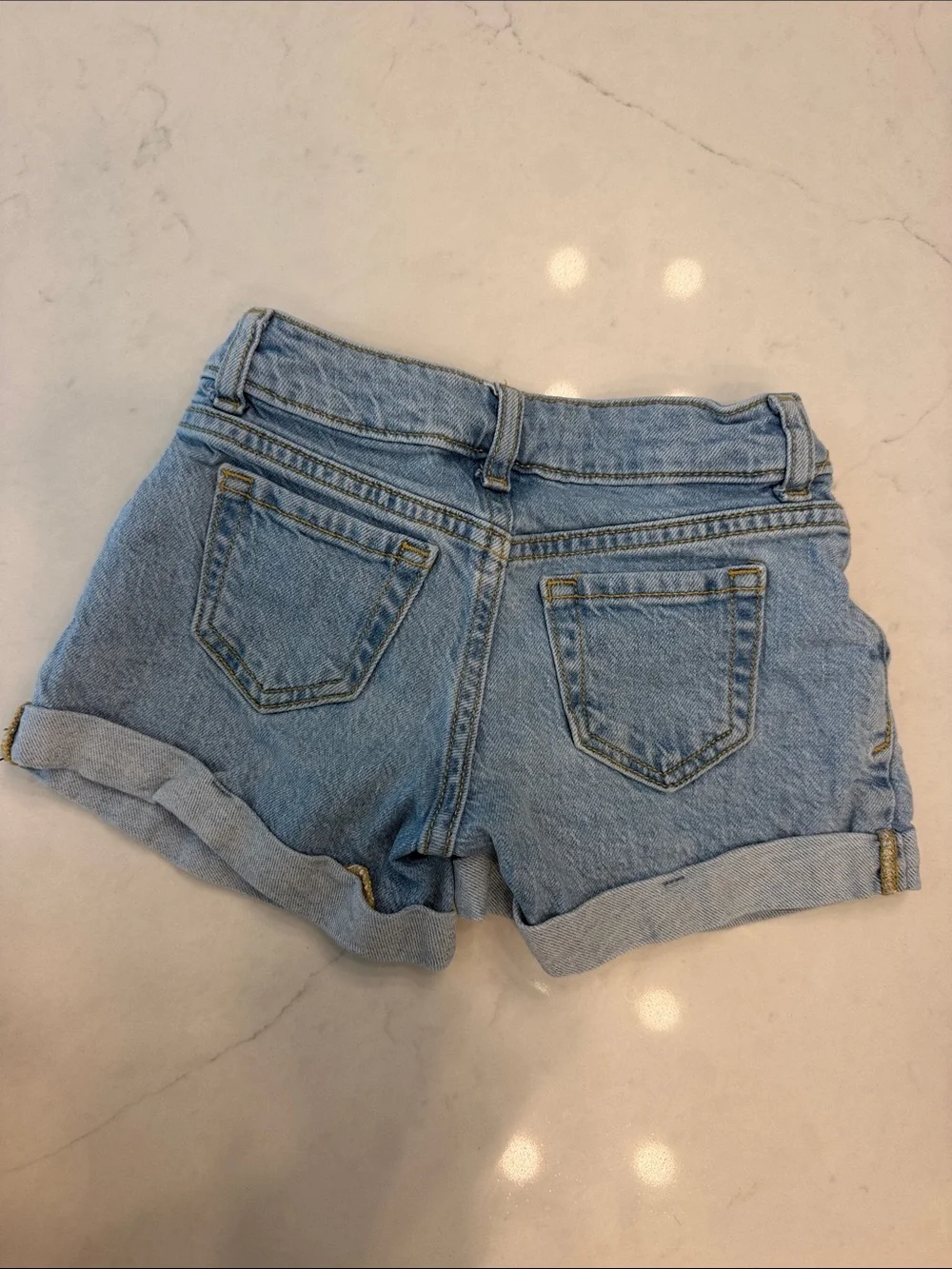 Cat & Jack Girls Denim Roll Hem Shorts Size XS (4-5)